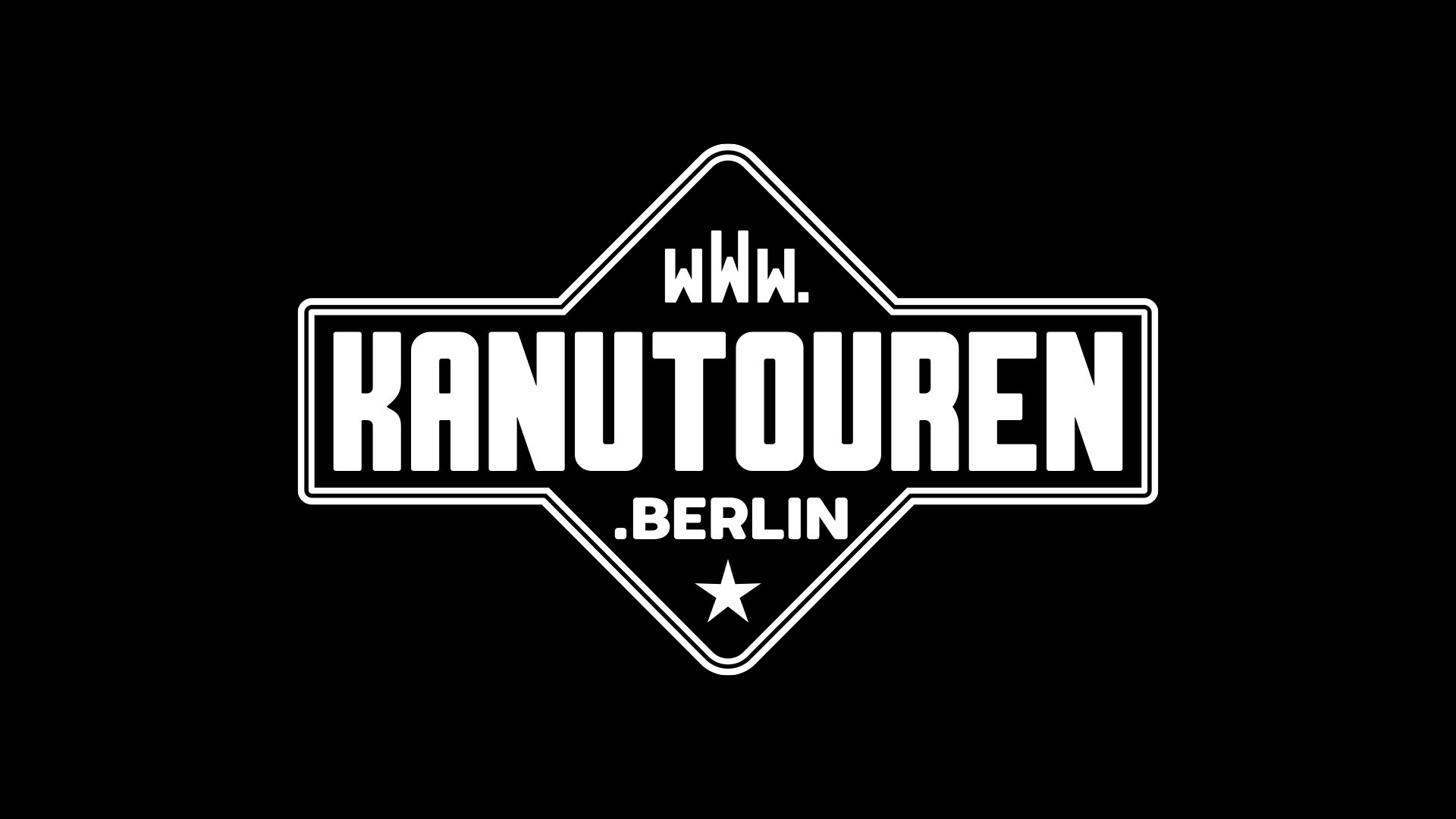 Kanutouren Berlin Logo negativ
